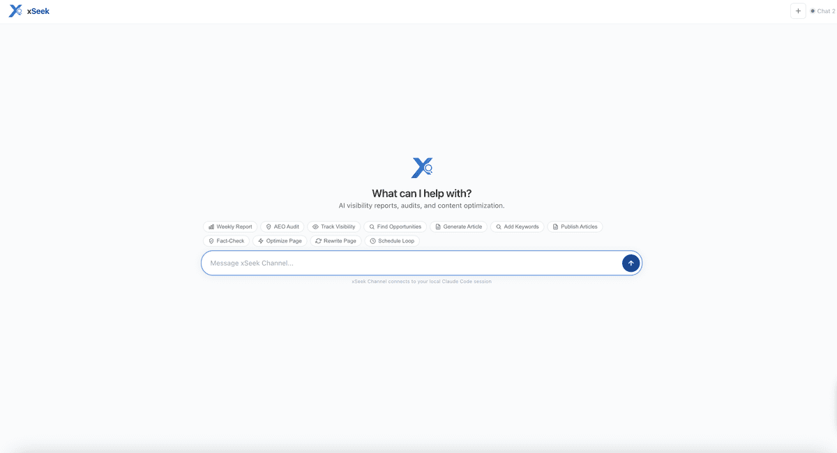 Content Studio — xSeek Channel UI