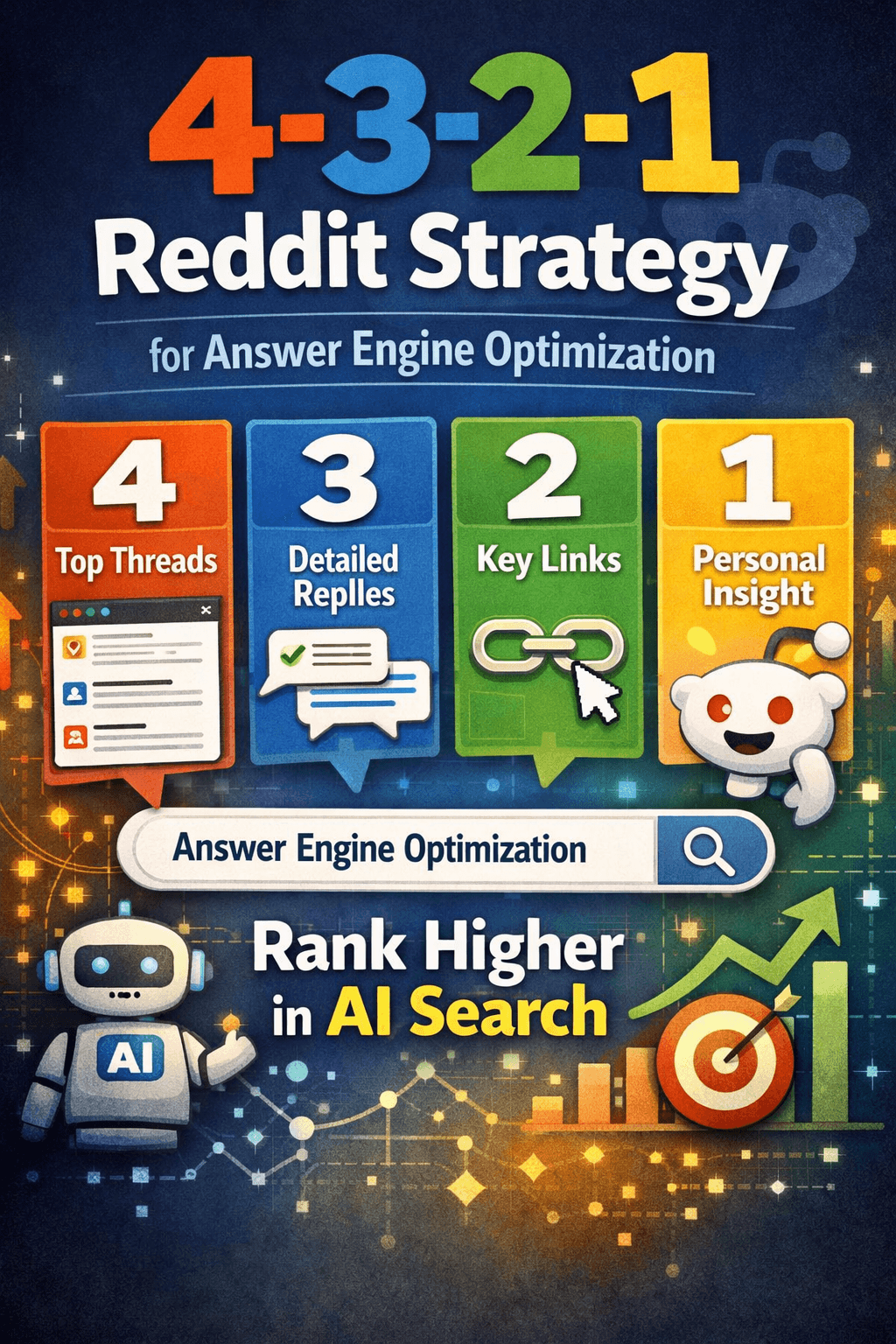 The 4-3-2-1 Reddit Strategy for Answer Engine Optimization