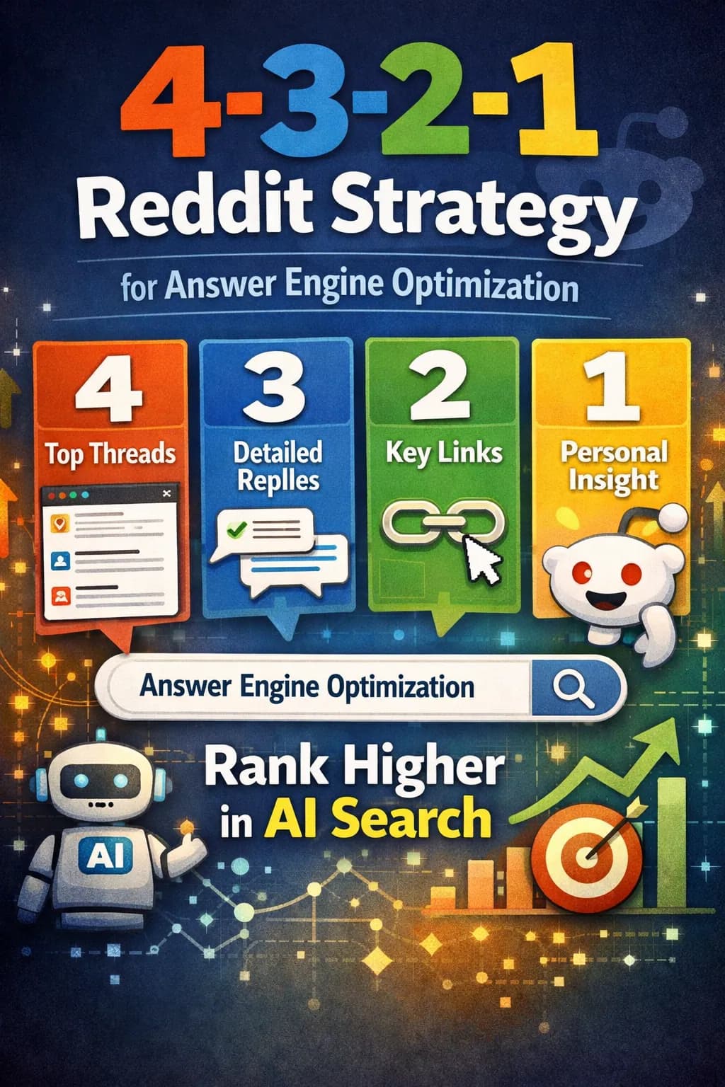 The 4-3-2-1 Reddit Strategy for Answer Engine Optimization